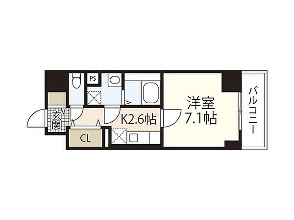 広島県広島市西区南観音3丁目(賃貸マンション1K・3階・29.38㎡)の写真 その2