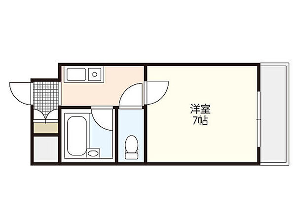 Fビル井口 ｜広島県広島市西区井口4丁目(賃貸マンション1K・2階・18.15㎡)の写真 その2