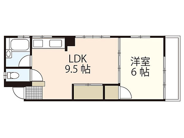 小松コーポ ｜広島県広島市中区大手町3丁目(賃貸マンション1LDK・3階・32.00㎡)の写真 その2