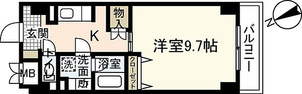 T-2FLAT ｜広島県広島市東区牛田新町1丁目(賃貸マンション1K・1階・32.30㎡)の写真 その2