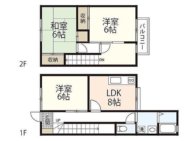 セジュール田中Ａ棟 ｜広島県広島市西区己斐上1丁目(賃貸アパート3SLDK・1階・69.30㎡)の写真 その2