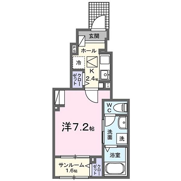 広島県広島市安佐南区八木1丁目(賃貸アパート1K・1階・29.72㎡)の写真 その2