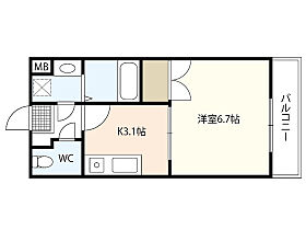 M.city井口  ｜ 広島県広島市西区井口5丁目（賃貸マンション1K・2階・23.48㎡） その2