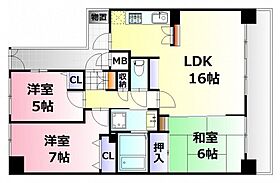 広島県広島市安佐南区川内2丁目（賃貸マンション3LDK・4階・80.59㎡） その2