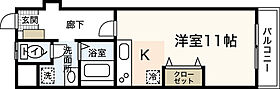 リバーウォーク広瀬  ｜ 広島県広島市中区広瀬町（賃貸マンション1R・5階・26.59㎡） その2