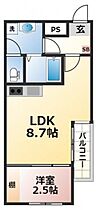 広島県広島市安佐南区古市1丁目（賃貸アパート1LDK・1階・28.59㎡） その2