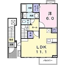 メゾン・エスペランサ  ｜ 広島県廿日市市上平良（賃貸アパート1LDK・2階・46.09㎡） その2