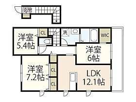 広島県広島市西区大芝3丁目（賃貸アパート3LDK・2階・79.54㎡） その2