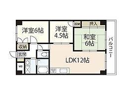 第2吉川ビル 3LDKの間取図画像