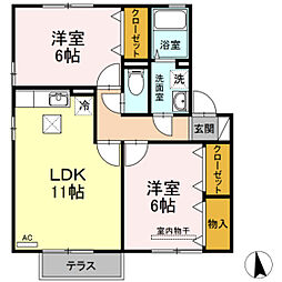 間取図画像 2LDK