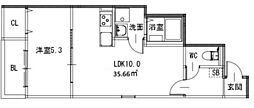 PROSPERITA I 1LDKの間取図画像