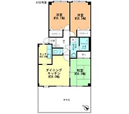 フォブール住吉A 3LDKの間取図画像