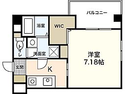 LEDOME東蟹屋 1Kの間取図画像