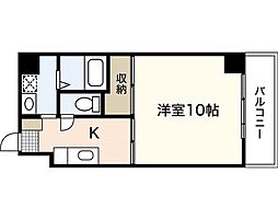 クレール・K 1Kの間取図画像