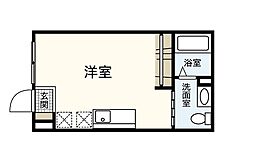 ソア長束 ワンルームの間取図画像