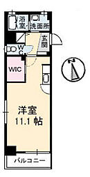 グレースコート ワンルームの間取図画像
