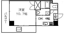 ベラ福本 1Kの間取図画像