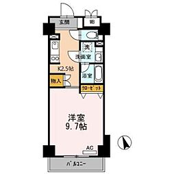 T2FLAT 1Kの間取図画像