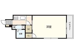 ロワジールY 1Kの間取図画像