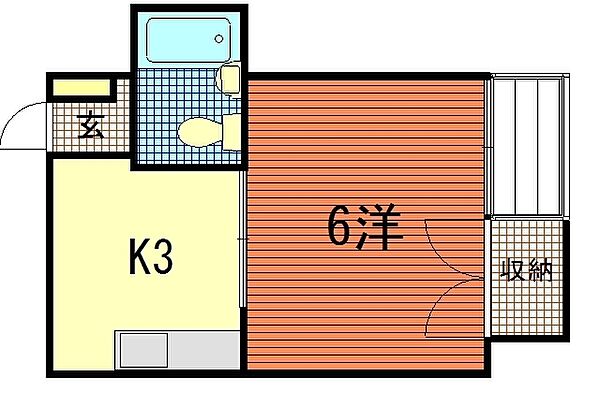 広島県広島市東区愛宕町(賃貸マンション1DK・4階・19.65㎡)の写真 その2