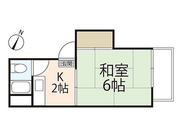 コーポ矢賀 ｜広島県広島市東区矢賀新町1丁目(賃貸マンション1K・3階・17.68㎡)の写真 その2