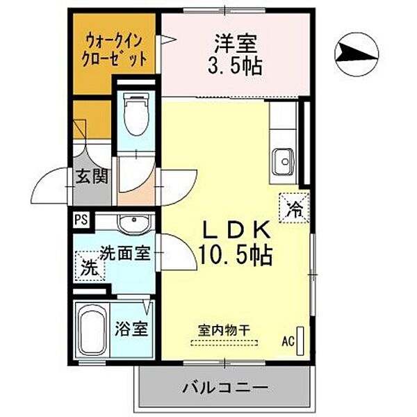 広島県広島市南区翠4丁目(賃貸アパート1LDK・2階・37.09㎡)の写真 その2