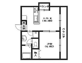 広島県広島市安佐南区長束3丁目（賃貸マンション1LDK・3階・34.46㎡） その2