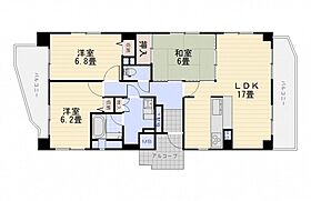 広島県広島市安佐南区西原1丁目（賃貸マンション3LDK・6階・78.68㎡） その2