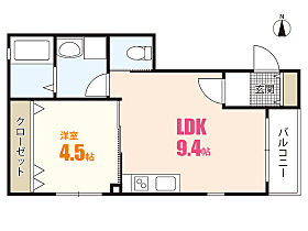 広島県広島市安佐南区八木7丁目（賃貸アパート1LDK・2階・35.00㎡） その2