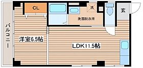 広島県広島市中区橋本町（賃貸マンション1LDK・3階・44.37㎡） その2