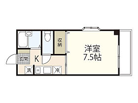 広島県広島市中区江波西1丁目（賃貸マンション1K・3階・25.60㎡） その2