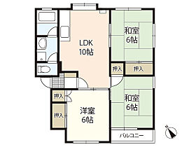 広島県広島市安芸区船越1丁目（賃貸マンション3LDK・3階・61.80㎡） その2