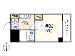 エステート小谷 1Kの間取図画像