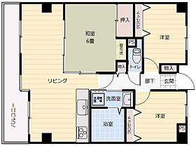 広島県広島市東区牛田東2丁目（賃貸マンション3LDK・1階・75.40㎡） その2