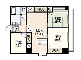 広島県広島市安佐南区西原7丁目（賃貸マンション3LDK・2階・80.19㎡） その2