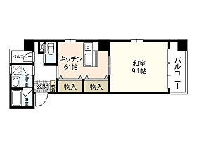 広島県広島市中区小町（賃貸マンション1DK・5階・38.67㎡） その2