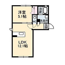 広島県広島市安芸区畑賀1丁目（賃貸アパート1LDK・1階・40.41㎡） その2