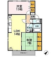 広島県広島市安佐南区川内6丁目（賃貸アパート2LDK・2階・64.13㎡） その2