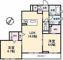 広島県広島市安佐南区祇園8丁目（賃貸マンション2LDK・1階・65.31㎡） その2