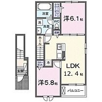 広島県廿日市市物見東1丁目（賃貸アパート2LDK・2階・56.48㎡） その2