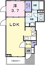 広島県広島市安佐南区祇園4丁目（賃貸アパート1LDK・1階・37.13㎡） その2