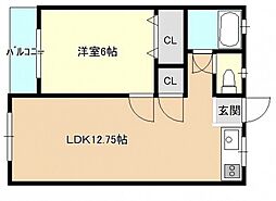 間取図画像 1LDK