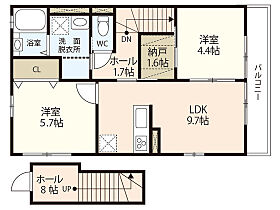 Sunny Hill F I 201 ｜ 広島県廿日市市佐方2丁目（賃貸アパート2LDK・2階・53.30㎡） その2