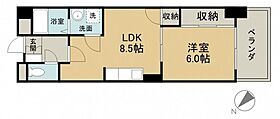 広島県広島市中区千田町1丁目（賃貸マンション1LDK・4階・38.98㎡） その2