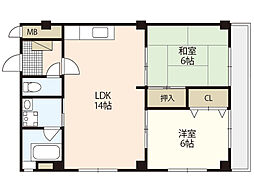 間取図画像 2LDK