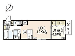 間取図画像 1LDK