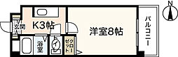 アヴニール,ドウ 1Kの間取図画像