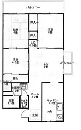 間取図画像 3LDK