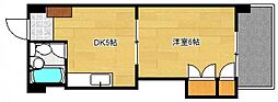 田村ビル 1DKの間取図画像