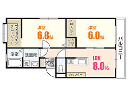 間取図画像 2LDK